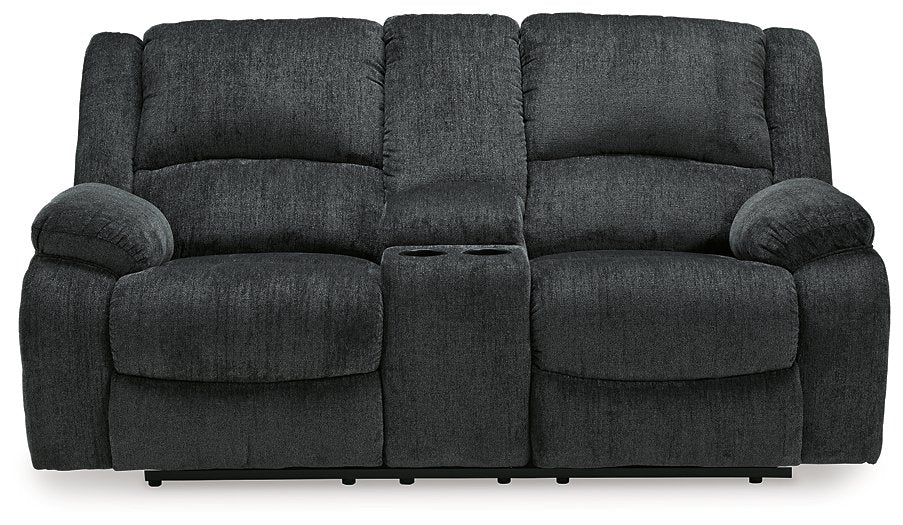 Draycoll Power Reclining Loveseat with Console - Pull Up A Couch