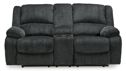 Draycoll Power Reclining Loveseat with Console - Pull Up A Couch