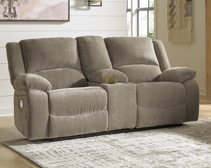 Draycoll Power Reclining Loveseat with Console - Pull Up A Couch