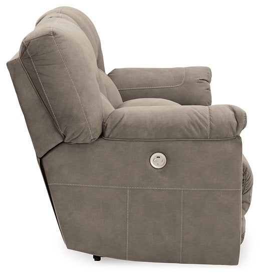 Cavalcade Power Reclining Loveseat with Console - Pull Up A Couch