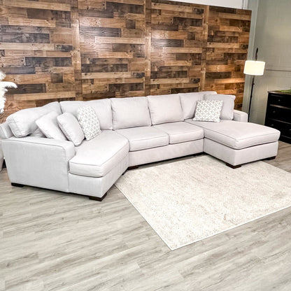 Macy’s 3pc Sectional w/Chaise and Cuddle Corner - Pull Up A Couch