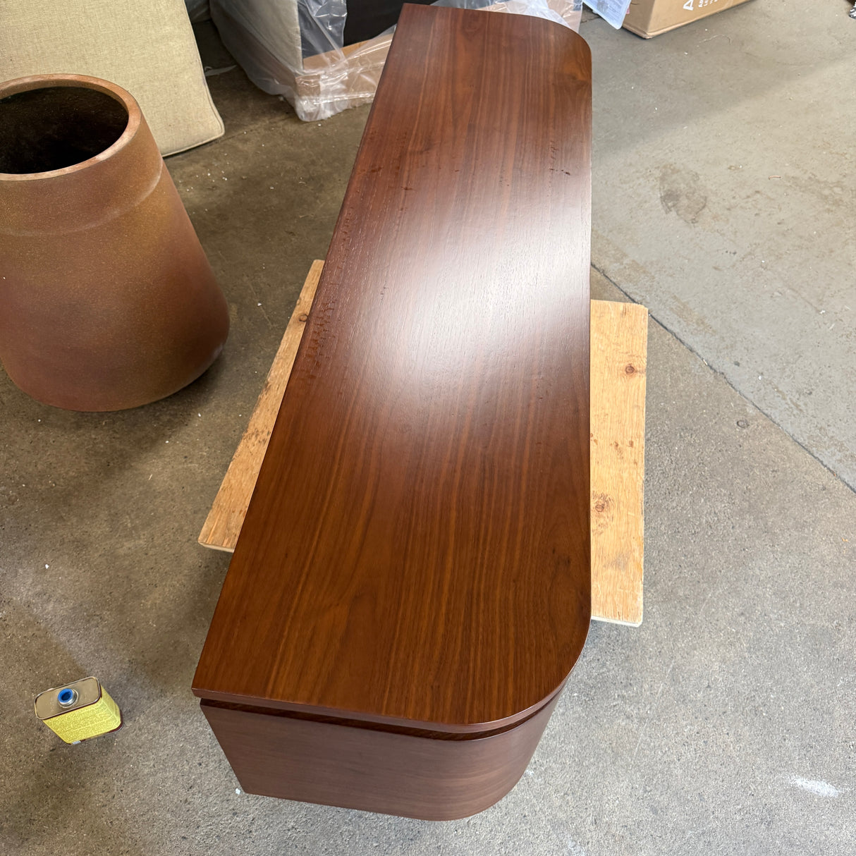 MCM-Style Low Media Unit (Walnut)