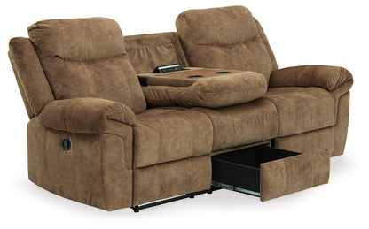 Huddle-Up Reclining Sofa with Drop Down Table - Pull Up A Couch