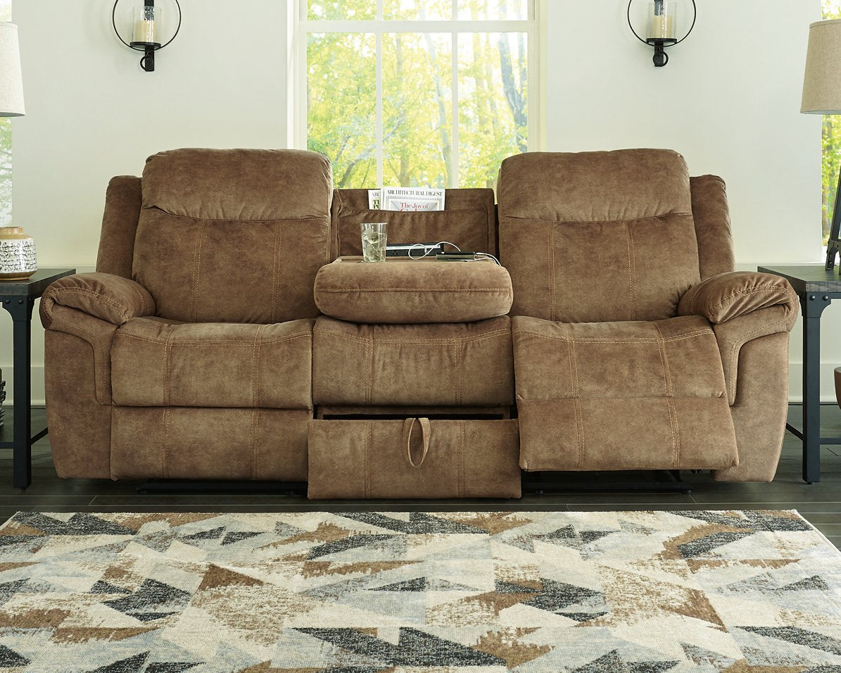 Huddle-Up Reclining Sofa with Drop Down Table - Pull Up A Couch