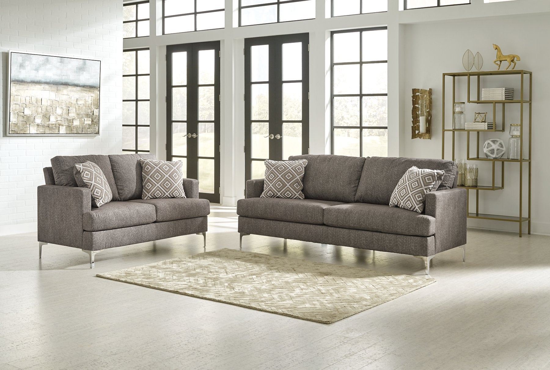 Arcola Sofa & Loveseat Living Room Set - Pull Up A Couch