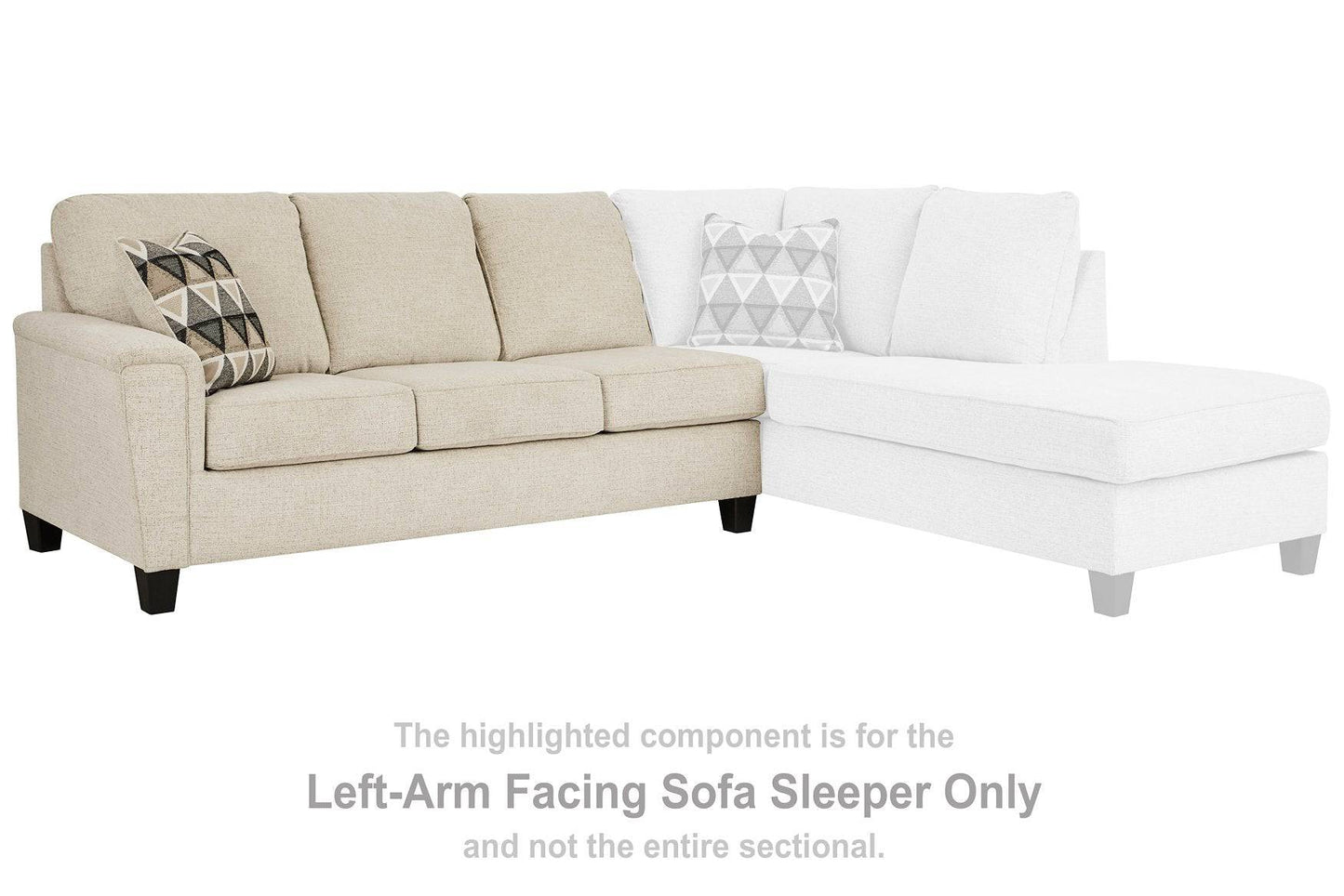 Abinger 2-Piece Sleeper Sectional with Chaise - Pull Up A Couch