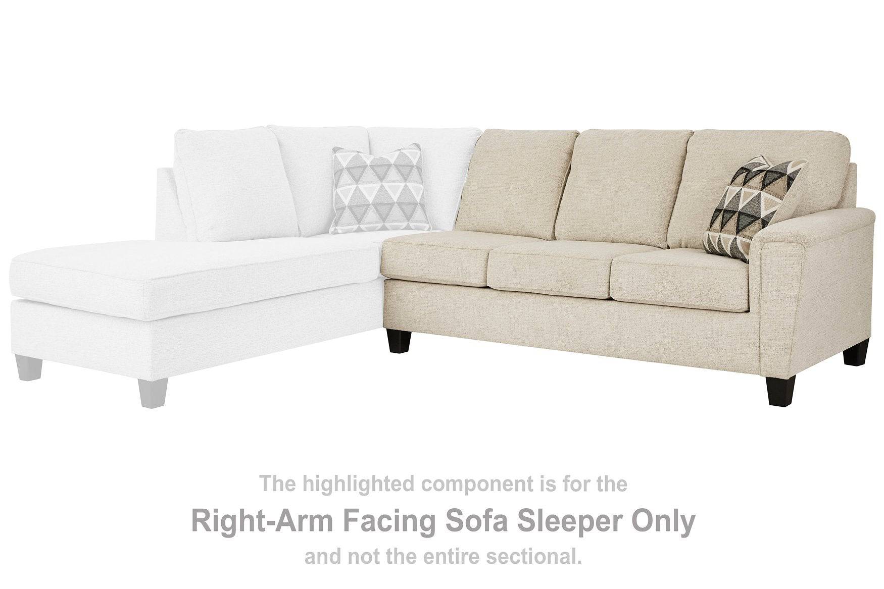 Abinger 2-Piece Sleeper Sectional with Chaise - Pull Up A Couch