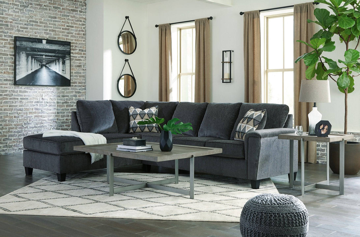 Abinger 2-Piece Sectional with Chaise - Pull Up A Couch