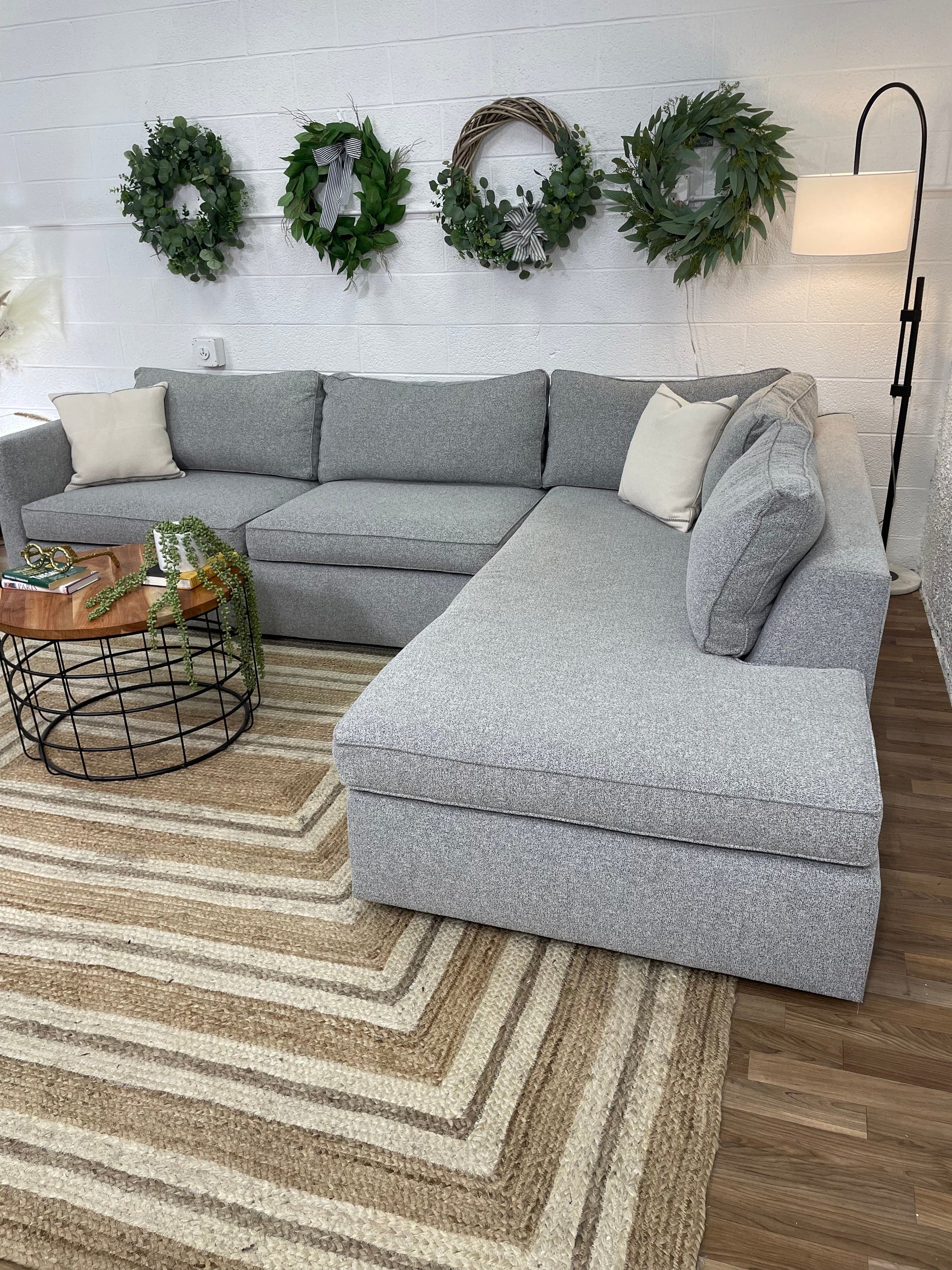 West Elm Harris 2pc Sectional w/Bumper Chaise - Pull Up A Couch