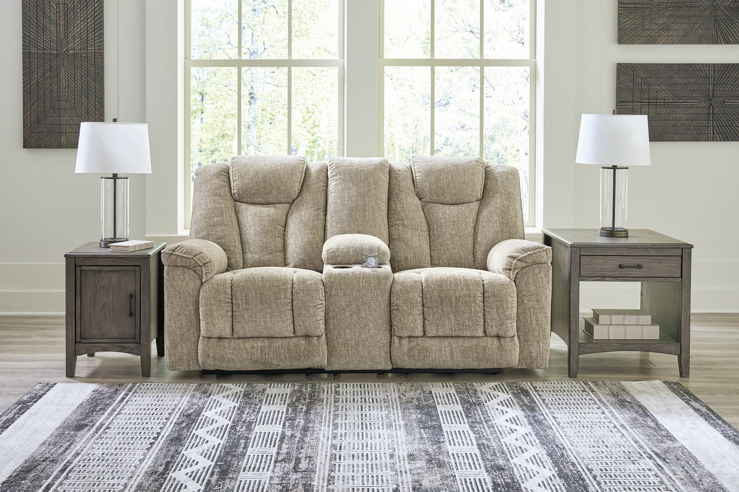 Hindmarsh Power Reclining Loveseat with Console - Pull Up A Couch