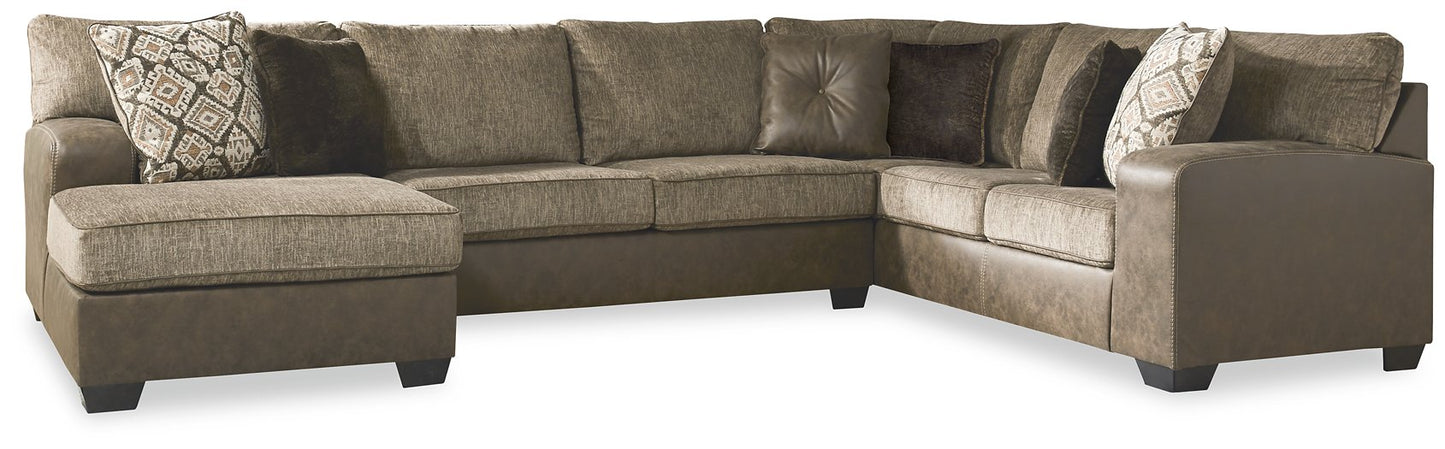 Abalone 3-Piece Sectional with Chaise - Pull Up A Couch