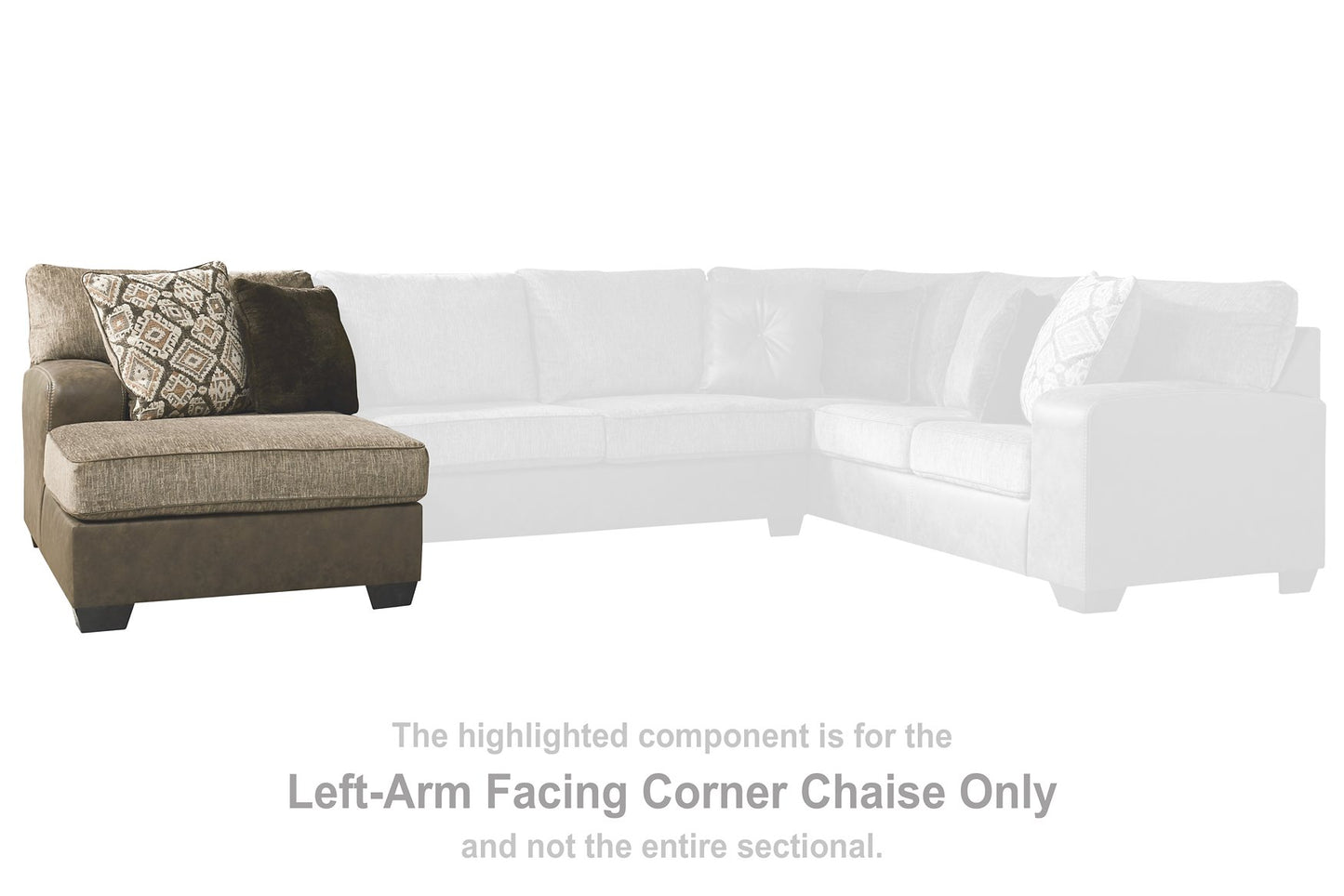 Abalone 3-Piece Sectional with Chaise - Pull Up A Couch