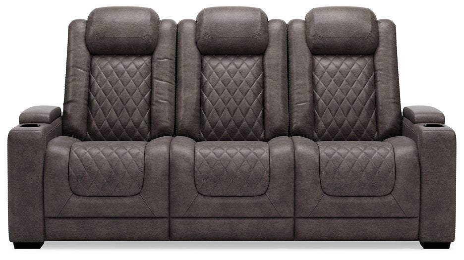 HyllMont Power Reclining Living Room Set - Pull Up A Couch