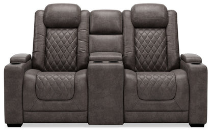 HyllMont Power Reclining Loveseat with Console image