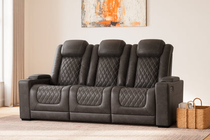 HyllMont Power Reclining Living Room Set - Pull Up A Couch