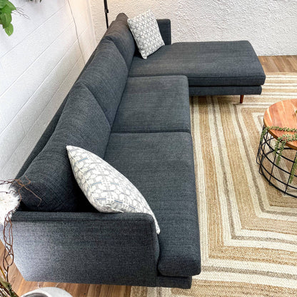 AllModern 2pc Sectional w/Chaise - Pull Up A Couch