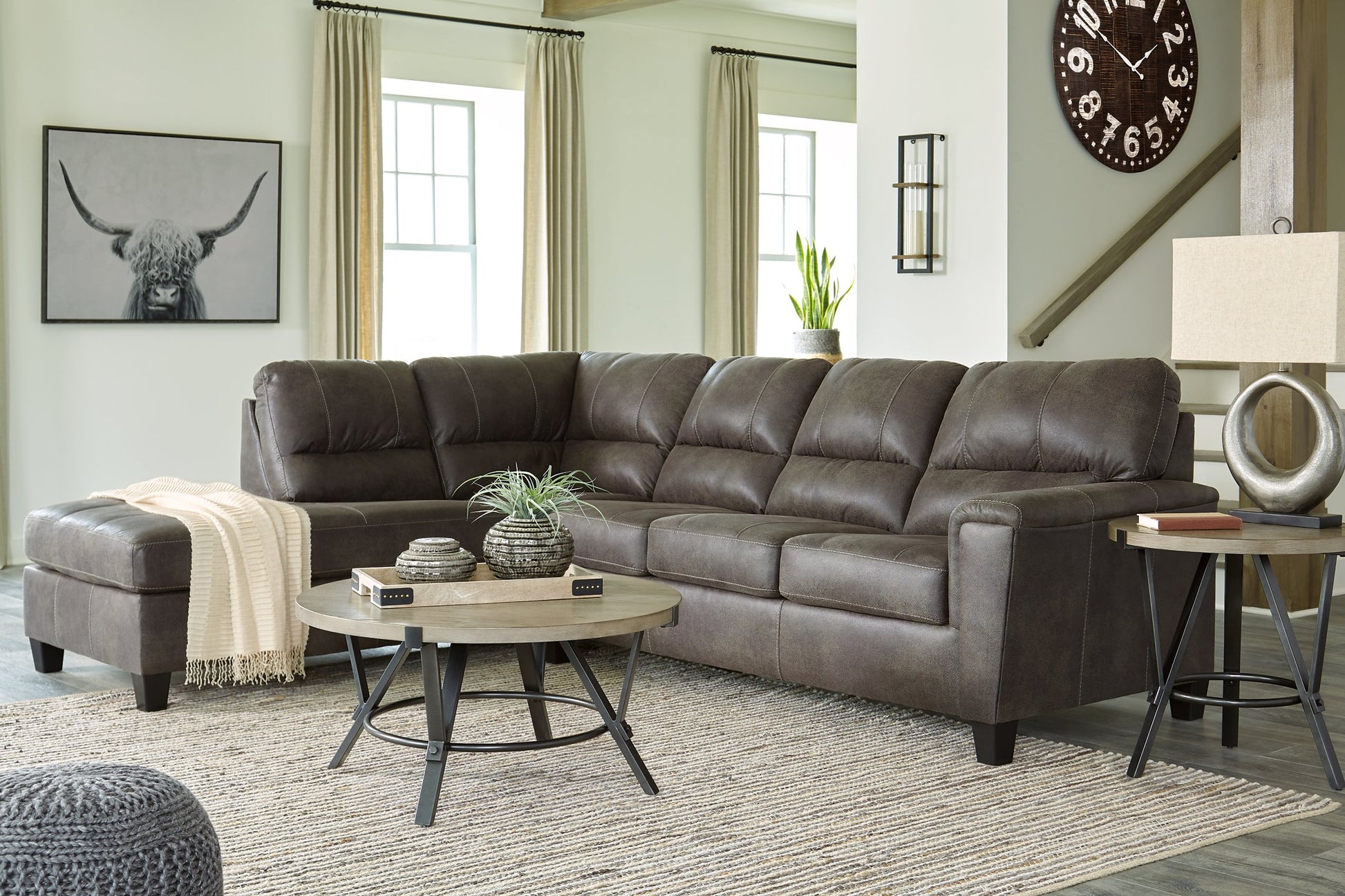 Navi 2-Piece Sleeper Sectional with Chaise - Pull Up A Couch