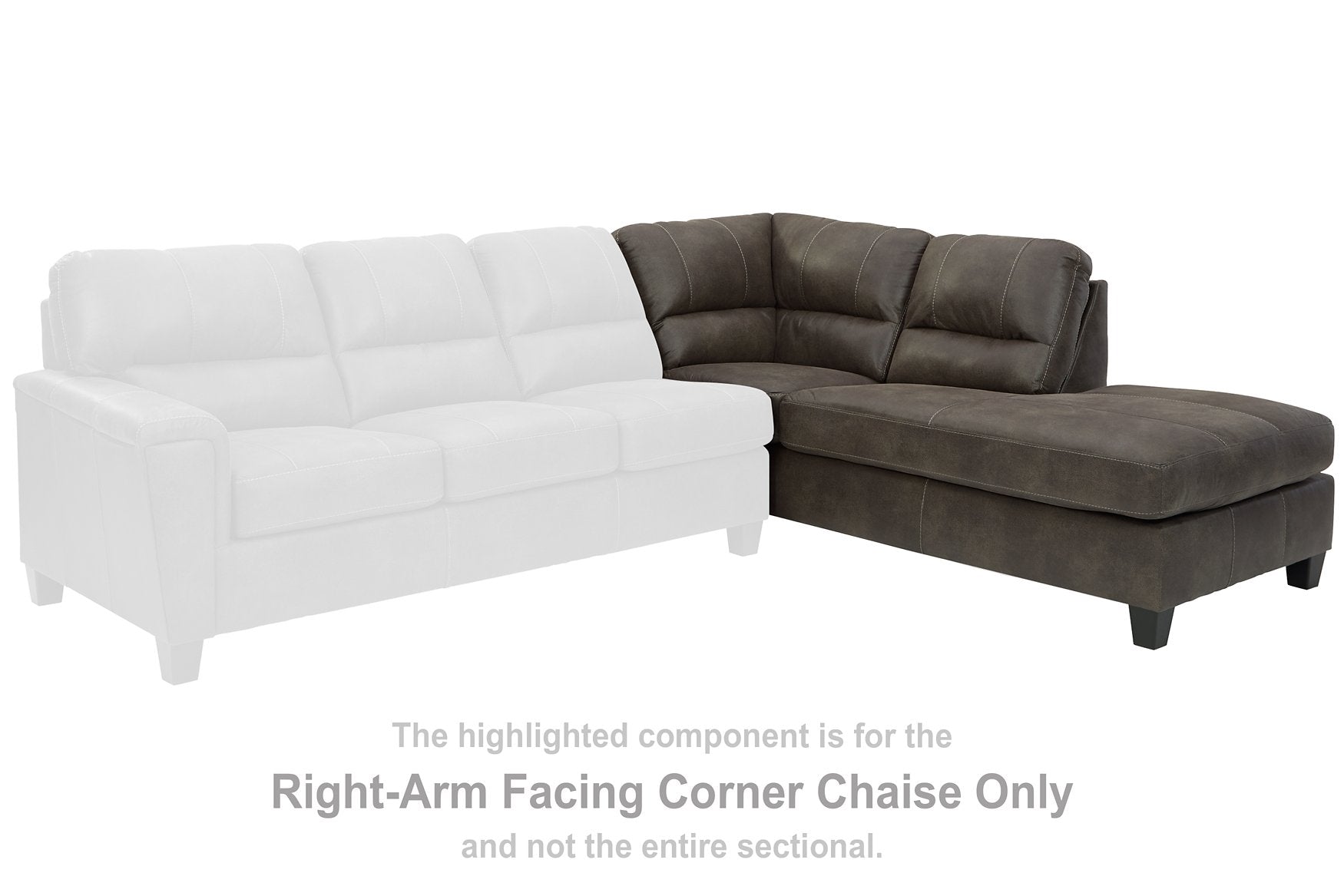 Navi 2-Piece Sectional with Chaise - Pull Up A Couch