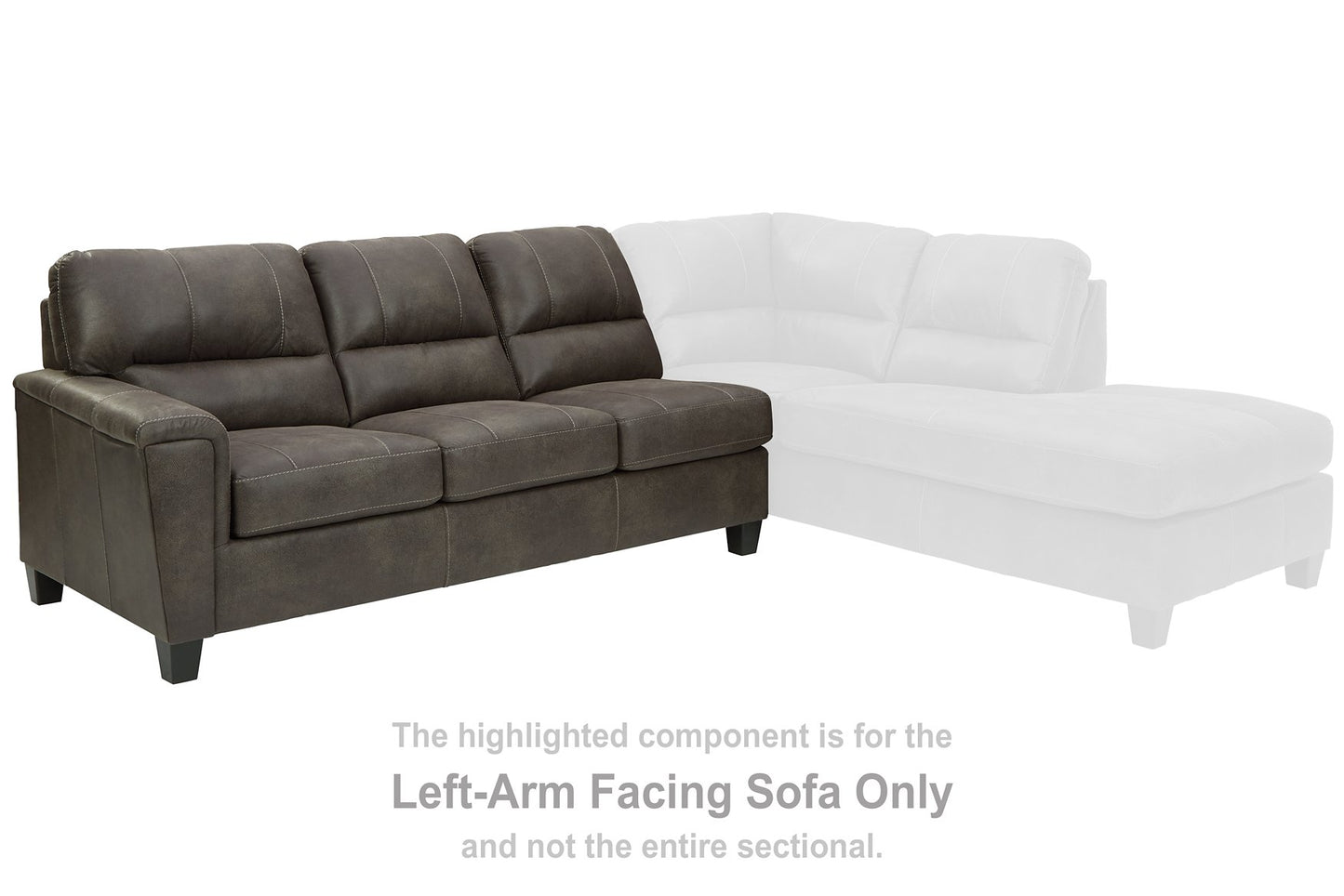 Navi 2-Piece Sectional with Chaise - Pull Up A Couch