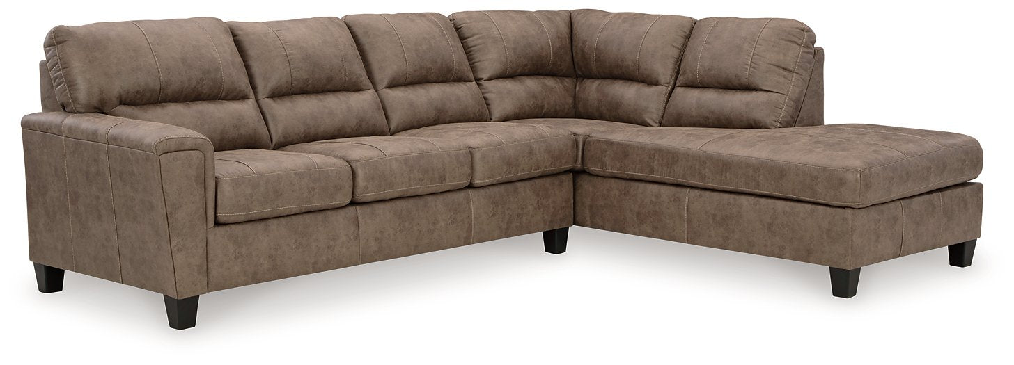 Navi 2-Piece Sectional Sofa Sleeper Chaise - Pull Up A Couch