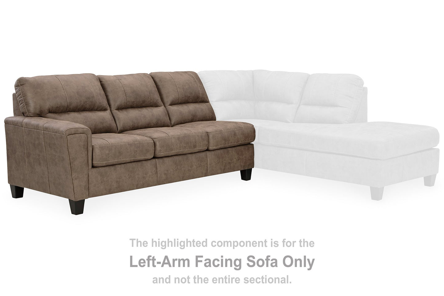 Navi 2-Piece Sectional Sofa Chaise - Pull Up A Couch