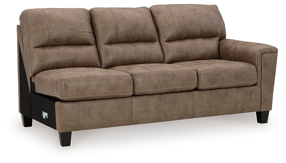 Navi 2-Piece Sectional Sofa Sleeper Chaise - Pull Up A Couch