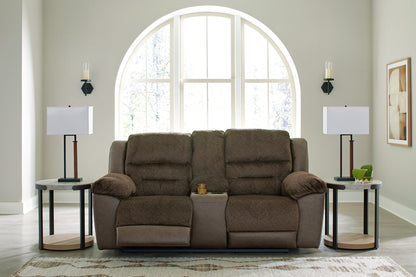 Dorman Reclining Loveseat with Console - Pull Up A Couch