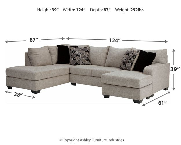 Megginson 2-Piece Sectional with Chaise - Pull Up A Couch