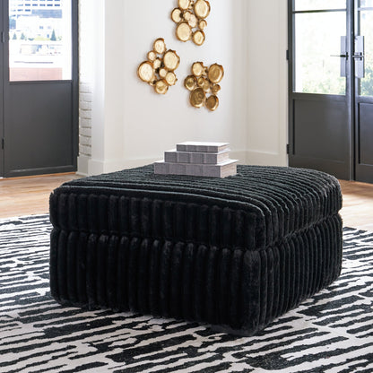 Midnight-Madness Oversized Accent Ottoman - Pull Up A Couch