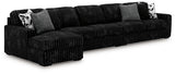 Midnight-Madness Sectional with Chaise