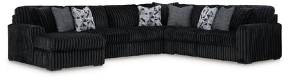 Midnight-Madness Sectional with Chaise - Pull Up A Couch