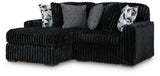Midnight-Madness Sectional with Chaise