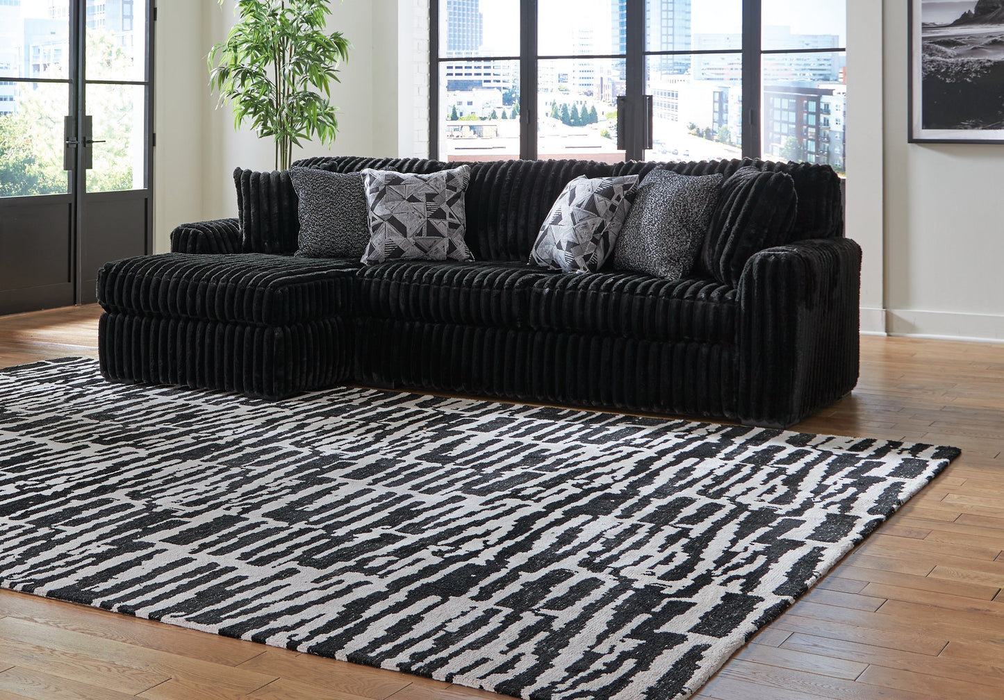 Midnight-Madness Sectional Sofa with Chaise - Pull Up A Couch