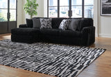 Midnight-Madness Sectional Sofa with Chaise