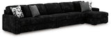 Midnight-Madness Sectional with Chaise