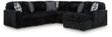 Midnight-Madness Sectional with Chaise