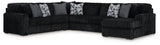 Midnight-Madness Sectional with Chaise