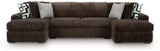 Midnight-Madness Sectional with Chaise
