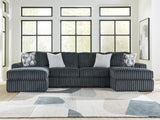 Midnight-Madness Double Chaise 3-Piece Sectional