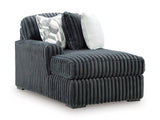 Midnight-Madness Double Chaise 3-Piece Sectional