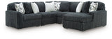 Midnight-Madness Sectional with Chaise
