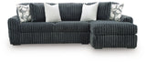 Midnight-Madness Sectional Sofa with Chaise