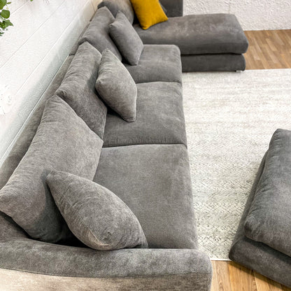 Mario Capasa Feathers Sectional w/Right facing chaise and Ottoman - Pull Up A Couch