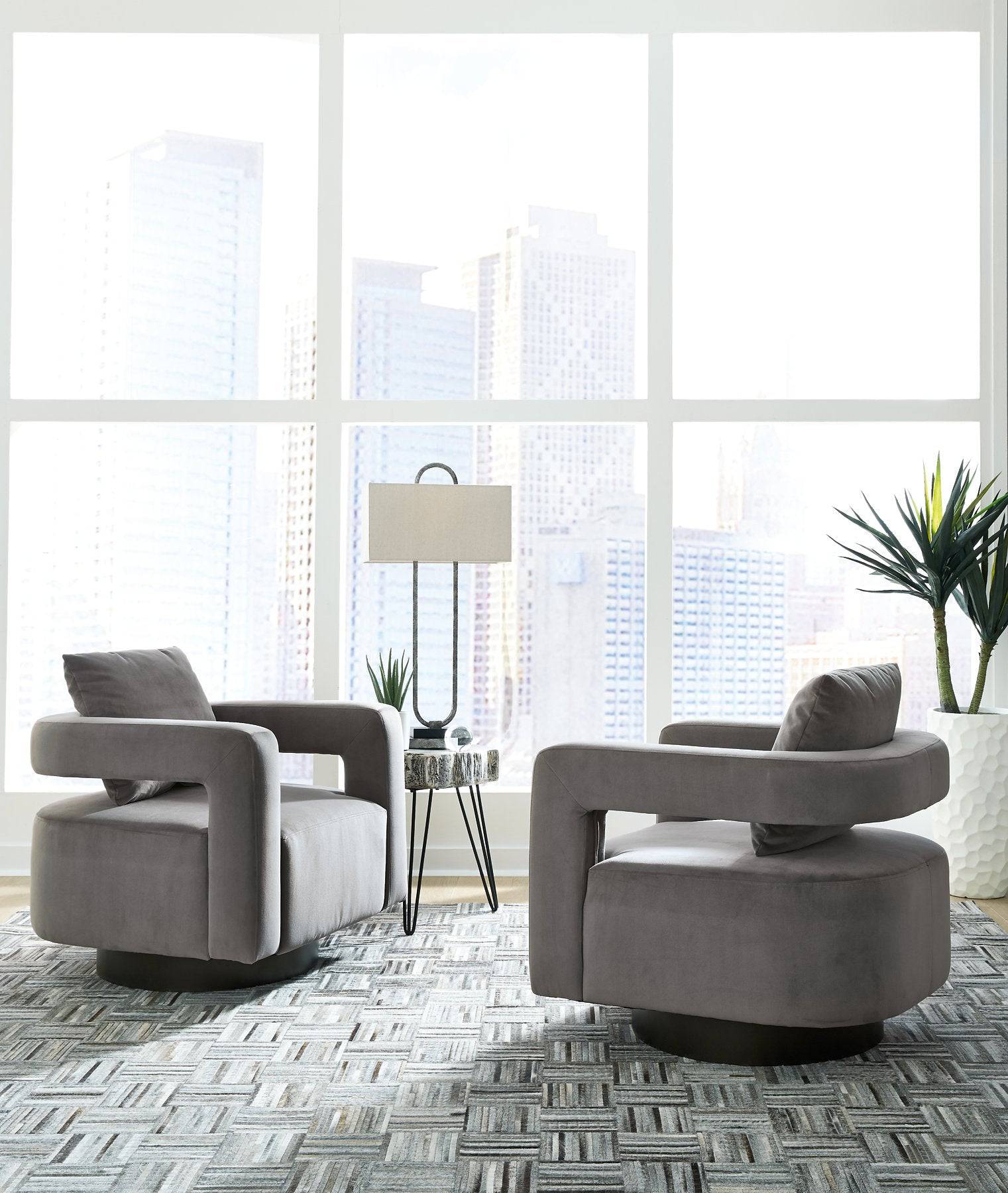 Alcoma Swivel Accent Chair - Pull Up A Couch