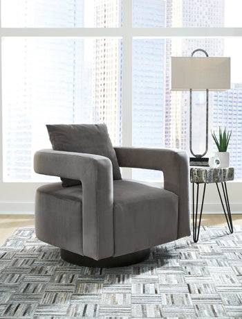 Alcoma Swivel Accent Chair - Pull Up A Couch