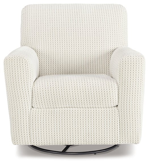 Herstow Swivel Glider Accent Chair - Pull Up A Couch