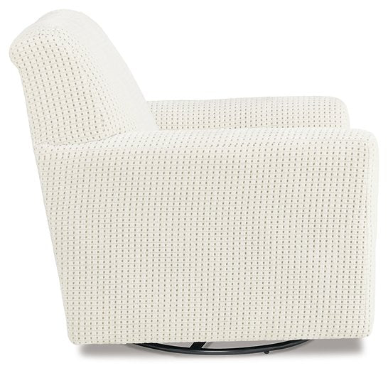 Herstow Swivel Glider Accent Chair - Pull Up A Couch