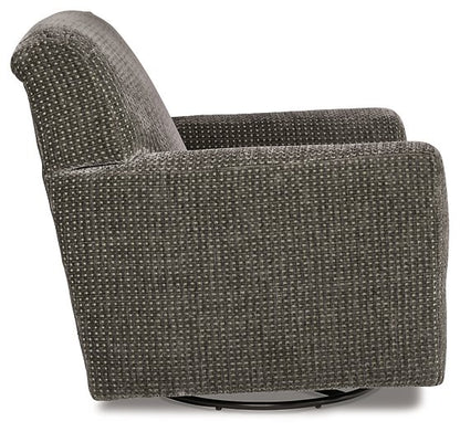 Herstow Swivel Glider Accent Chair - Pull Up A Couch