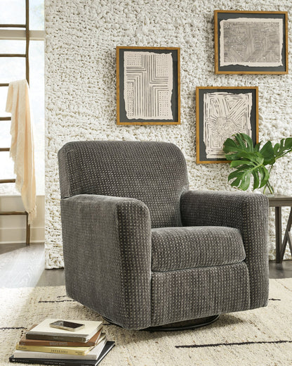 Herstow Swivel Glider Accent Chair - Pull Up A Couch