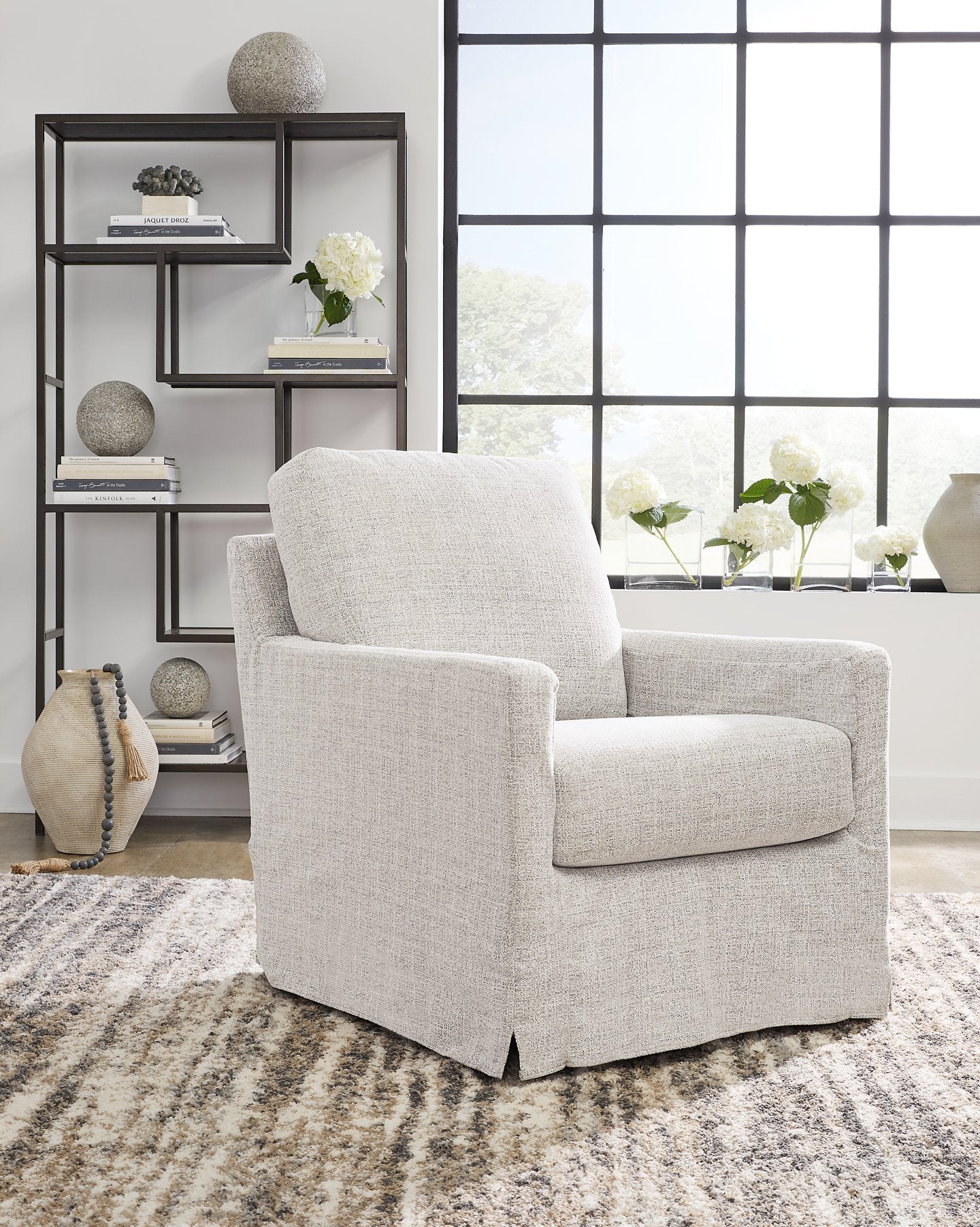 Nenana Next-Gen Nuvella Swivel Glider Accent Chair - Pull Up A Couch